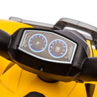Qaba 6V Licensed Ride on Kids All Terrain Vehicle - Yellow-Compatible with asphalt, brick, and cement surfaces 