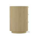 Manhattan Comfort Olivia 71.3" Modern Double Dresser - Natural Oak/Gold-Perfect for Bedroom Storage, Lamps or Display Items.
