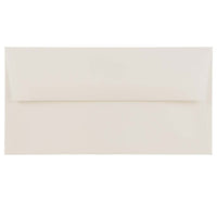 JAM Paper Enveloppes en papier vélin avec fermeture gommée, 3 7/8 x 7 1/2 po, blanc brillant, paquet de 1000-Blanc brillant