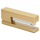 JAM Paper Desk Trio Stapler, Tape Dispenser & Pen Holder Pack - Gold-Stapler Size: 6 x 2.5 x 1.125 inches | Tape Dispenser Size: 4.5 x 2.5 x 1.75 inches | Pen Holder Size: 2.75 x 2.75 x 3.875 inches