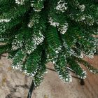 HOMCOM - Sapin de Noël artificiel 6' décoré de neige - intérieur - vert-Base robuste et durable pour une meilleure stabilité 