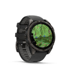 Garmin - fēnix 8 – 47 mm, saphir AMOLED, titane DLC gris carbone avec bracelet en silicone noir/gris galet-10