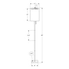Monarch Specialties - Luminaire - 62 po H Lampadaire - Métal En Laiton - Abat-Jour Ivoire / Crème - Contemporain-Fabriqué avec des matériaux de qualité, cet éclairage d'appoint décoratif est assorti d'une garantie limitée de 2 ans contre tout défaut pour votre satisfaction