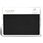 Champs Onyx Leather Vertical Slim Wallet - Black-4 Credit card slots