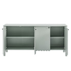 Modway Emmeline 66" 4-Door Scalloped Sideboard Cabinet - Sage-8