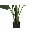 Monarch Specialties 60" Artificial Indoor Bird of Paradise Tree - Floor - Black Pot-No assembly required: product dimensions: 31 in. L x 31 in. W x 60 in. H