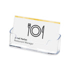 Deflecto Business Card Holder - Clear-7