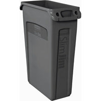 Contenant Slim Jim avec ventilation, capacité en gallons américains : 23, noir, contenant Slim Jim-Capacité en gallons américains : 23