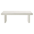 Modway Relic Concrete Textured Coffee Table - White-7