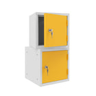 Ceha Canada OKK 12" Cube Locker - Yellow Door-OPTIONAL PLINTH LEGS: Elevate your locker with optional legs for added stability and clearance