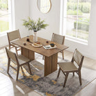 Modway Amistad 60" Wood Dining Table - Walnut-Seats Up to 6