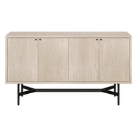 Hudson&Canal Richmond 58"W Buffet Table - Alder White-A modern contemporary design for your dining room, kitchen, or den