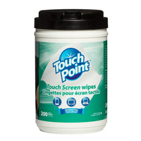 Certainty TouchPoint Touch Screen Wipes - 200 Wipes-For use on: Cell phones, tablets, monitors, POS screens, public kiosks
