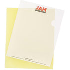 JAM Paper - Pochettes en plastique - 9 po x 12 po - jaune - Paquet de 12-Les pochettes en plastique sont idéales pour contenir, protéger et organiser des documents importants, des bons de travail, des commandes, des factures et bien plus encore !