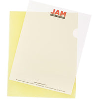 JAM Paper - Pochettes en plastique - 9 po x 12 po - jaune - Paquet de 12-Les pochettes en plastique sont idéales pour contenir, protéger et organiser des documents importants, des bons de travail, des commandes, des factures et bien plus encore !