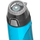 Thermos Water Bottle - 710ml -  Blue-Capacity markings alongside of bottle