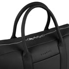 Bugatti PURE Vegan Leather Briefcase for 15.6" Laptop - Black-Adjustable & removable crossbody strap