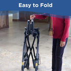 Journey UPWalker Original Upright Mobility Walker - Black-Folds easily for storage and transport without tools