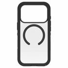 OtterBox Defender Pro XT Clear Compatible with MagSafe Case with Camera Control for iPhone 17 Pro - Dark Side Black-Port covers block dust and dirt