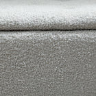HOMCOM Storage Ottoman with Wooden Legs and 57L Capacity - Grey-Felt footmats protect your floor from being scratched
