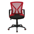Monarch Specialties - 7357 Chaise de Bureau Ergonomique En Maille - Rouge-Expérience d'assise personnalisable avec options de réglage en hauteur, fonction d'inclinaison, accoudoirs intégrés et pivotement fluide, garantissant un positionnement optimal pour de longues heures de travail ou de jeu à votre bureau