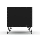 Manhattan Comfort - Table de chevet Rockefeller 20,08" style mi-siècle moderne à 1 tiroir - Noir-10
