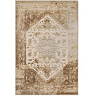 Modway Rosina Distressed Vintage Medallion Area Rug - 5 ft W x 8 ft L - Tan/Cream-Textured Soft Low Pile Weave