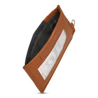 Champs - Porte-cartes Slim en Cuir Denim - Beige/Noir-3 fentes pour cartes de crédit
