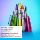 Sharpie Permanent Markers - Fine Point - Assorted Colours - 24 Pack-Endlessly versatile fine tip makes impressively bold, detailed marks