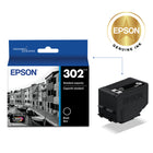 Epson T302 Ink Cartridge - Standard Capacity - Black-Brilliant prints on both plain and glossy paper