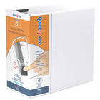 QuickFit Anneaux en D Pin-Lock, 6 po, à déclencheur unique, verrouillables, prévenant l'écartement - Blanc-Customizer / Overlay Binder, Blanc, peut contenir 1350 feuilles de papier, pour du papier au format 8,5 "x 11"