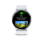 Garmin Venu 3 Watch - 45 mm - Silver Stainless Steel Bezel with Whitestone Case and Silicone Band-Receive an overview of your sleep, recovery, daily calendar, HRV status and more as soon as you wake up. You can even customize your report to show what you want to see