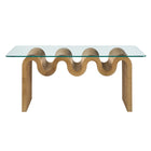 Modway - Ondine Plateau en verre Table basse - Naturel-7