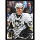 Sidney Crosby Pittsburgh Penguins Close-up - Framed Canvas - 22" x 31"-Premium canvas print with gallery-wrapped edges