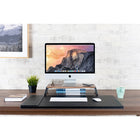 ShoppingAll Premium Ergonomic Monitor Stand Riser - Walnut-Computer riser elevates your screen by 3.6 inches to an ergonomic position, perfect eye level to promote good posture, reduce eyestrain and neck pain.