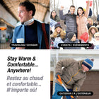 Handy Heater 450 W Heater - USB Rechargeable Personal Wearable Neckband - Silver-Runs up to 6-hours per charge