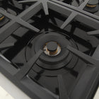 Kucht 36" KFX-X Series Pro Style Propane Gas Range - Stainless Steel-Rocket power burner 21 000 btu for rapid searing