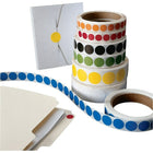 Circle Inventory Labels, 1" Blue, 1000 Pack-Colour code labels used for organizing, filing or categorizing items