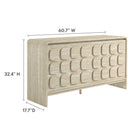Modway Toscana 61" Sideboard - Travertine-Premium Laminate