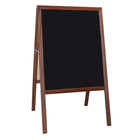 Flipside Stained Marquee Easel with White Dry Erase/Black Chalkboard - 42" H x 24" W-Dry erase markers write and erase cleanly