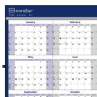 Brownline 2026 Yearly Wall Calendar - 36" x 24" - Blue - English-Rolled and individually boxed 
