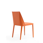Manhattan Comfort Paris 18.11" Modern Faux Leather Upholstered Dining Chair - Coral - Set of 2-Delivered to you Fully Assembled! No Assembly Required