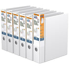 QuickFit Reliure robuste, 2 po, anneaux en D, Blanc, paquet de 6-3 Reliure À Anneaux