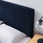 Modway Tranquil Full/Queen Headboard - Midnight Blue-Stain-Resistant Fabric