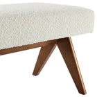 Modway Lyra 63" Boucle Upholstered Bench - Ivory/Boucle-8