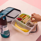 b.box - Boîte à lunch Bento Buddy en silicone - Forêt-Conception monobloc avec coins arrondis pour un nettoyage facile