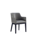 Manhattan Comfort - Lot de 2 fauteuils de salle à manger modernes Gansevoort 57 cm, revêtement en similicuir, gris galet-10