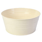 My Home My Living - Boîtes rondes en métal, lot de 3 - 26,7 cm de diamètre x 12,1 cm de hauteur - Crème-Le design élégant et fonctionnel rend les conteneurs idéaux pour la décoration et le stockage