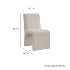 Modway Emory Fabric Upholstered Dining Side Chair - Salt-Dense Foam Padding