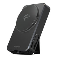 Kopplen 8000 mAh 20W Power Bank with Wireless Qi Charger Built-In MFi Lightning Cable - Black-Repeated Charges: 8,000 mAh of battery capacity lets you charge various devices multiple times during your travel